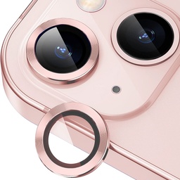 [TG-I13-RCL-PN] Ring Camera Lens w/HD Tempered Glass  for iPhone 13 / 13 Mini (Pink)