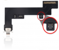 [SP-IPA5-CP-PM-ROGO-WF] Charging Port Flex Cable Compatible For iPad Air  5 (WiFi Version) (Premium) (Rose Gold)