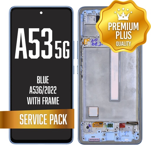 [LCD-A536-WF-SP-BL] OLED Assembly with frame For Samsung Galaxy A53 5G (A536/2022) - Blue (Service Pack)