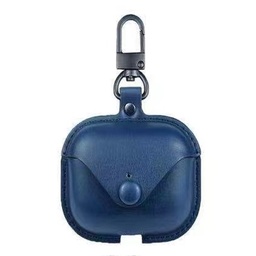 [CS-AP3-LB-BL] Leather Bag Case for AirPods (3rd Gen) - Blue