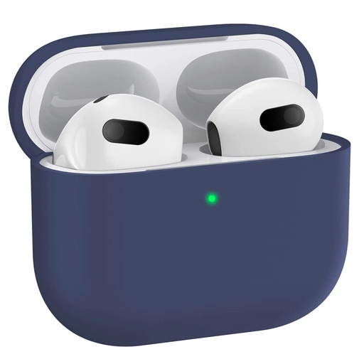 [CS-AP3-PMS-DBL] Premium Silicone Case for AirPods (3rd Gen) - Dark Blue