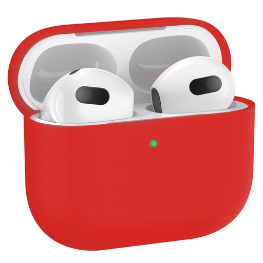 [CS-AP3-PMS-RD] Premium Silicone Case for AirPods (3rd Gen) - Red
