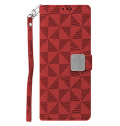 [CS-I14M-TWC-RD] Triangle Wallet Case for iPhone 14 Plus - Red