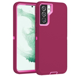 [CS-S23P-OBD-BULPN] DualPro Protector Case for Galaxy S23 Plus - Burgundy & Light Pink