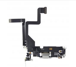 [SP-I14P-CD-SI] Charging Port Flex Cable Compatible For iPhone 14 Pro (Premium) (Silver)
