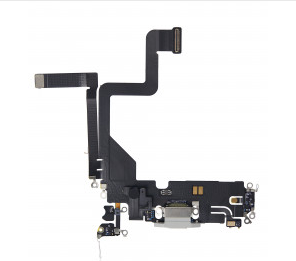 [SP-I14P-CP-SI] Charging Port Flex Cable For iPhone 14 Pro (Premium) (Silver)