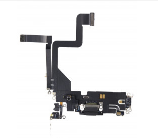 [SP-I14P-CPFC-BK] Charging Port Flex Cable For iPhone 14 Pro (Premium) (Space Black)