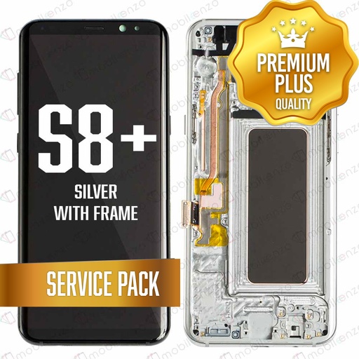 [LCD-S8P-WF-SP-SI] OLED Assembly for Samsung Galaxy S8 Plus With Frame - Silver (Service Pack)