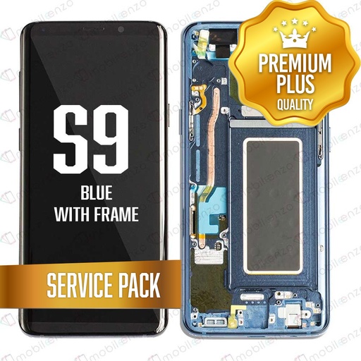 [LCD-S9-WF-SP-BL] OLED Assembly for Samsung Galaxy S9 With Frame - Blue (Service Pack)