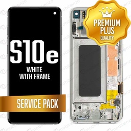 [LCD-S10E-WF-SP-WH] OLED Assembly for Samsung Galaxy S10E With Frame - Prism White (Service Pack)