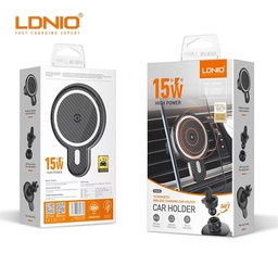[AC-LDN-MA20] LDNIO 15 W Magnetic Wireless Charging Car Holder MA20