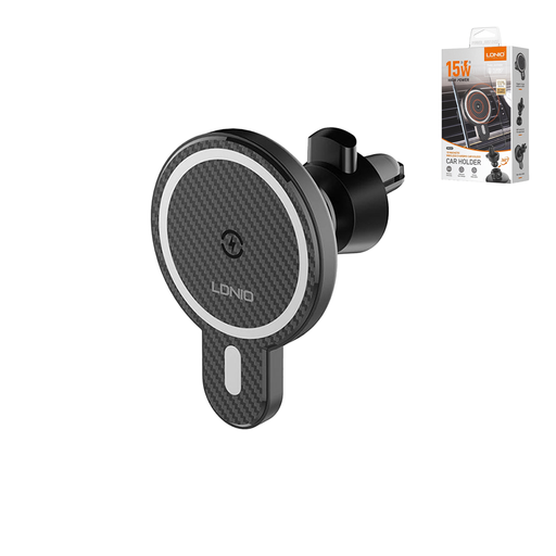 [ACE-LDN-MA20-MTR] LDNIO MA20 15W Magnetic Wireless Charging Car Holder  (With Metal Ring)