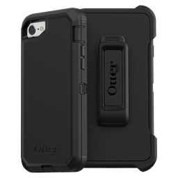 [77-56603] Otterbox - Defender Case For Apple Iphone Se 2022  /  Se 2020  /  8  /  7 - Black