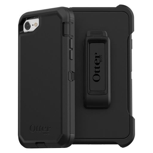 [77-56603] Otterbox - Defender Case For Apple Iphone Se 2022  /  Se 2020  /  8  /  7 - Black