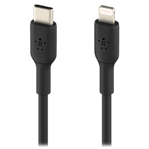 [CAA003BT1MBK] Belkin - Boost Up Charge Usb C To Apple Lightning Cable 3ft - Black