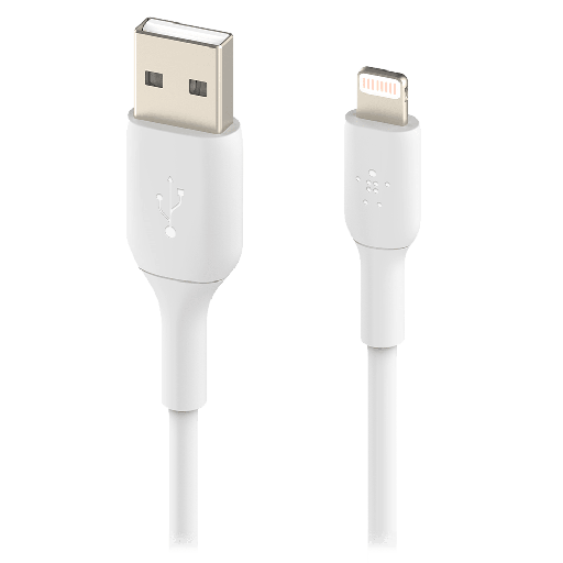 [CAA001BT1MWH] Belkin - Boost Up Charge Usb A To Apple Lightning Cable 3ft - White