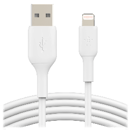 [CAA001BT3MWH] Belkin - Boost Up Charge Usb A To Apple Lightning Cable 10ft - White