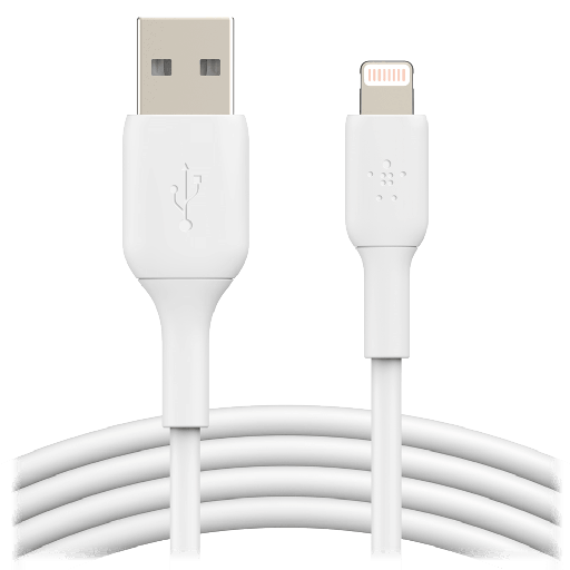 [CAA001BT3MWH] Belkin - Boost Up Charge Usb A To Apple Lightning Cable 10ft - White