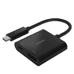 [AVC002BTBK] Belkin - Usb C To Hdmi And Charge Adapter 60w - Black