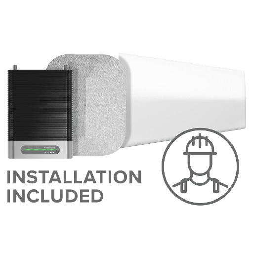 [474445] Weboost - Installed Home Complete Cellular Signal Booster Kit - Black And Gray