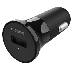 [409905968] Mophie - Usb A Car Charger 12w - Black