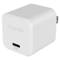 [409909294] Mophie - Speedport 20 20w Gan Usb C Pd Wall Charger - White