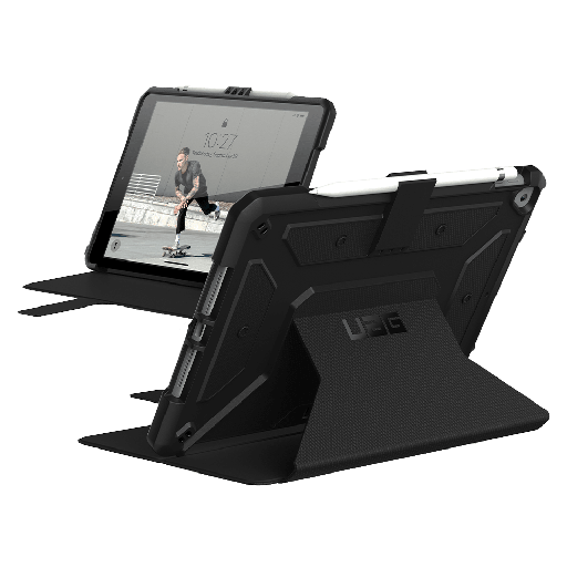 [121916114040] Urban Armor Gear Uag - Metropolis Folio Case For Apple Ipad 10.2 - Black
