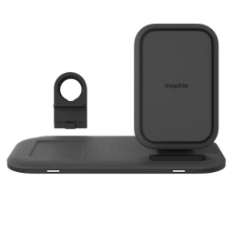 [401305840] Mophie - Wireless Charging Stand Plus Pad 15w - Black