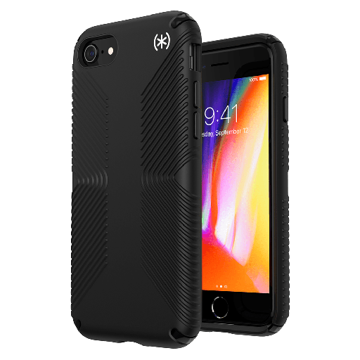 [136210-9116] Speck - Presidio2 Grip Case For Apple Iphone Se 2022  /  Se 2020  /  8  /  7  /  6s  /  6 - Black