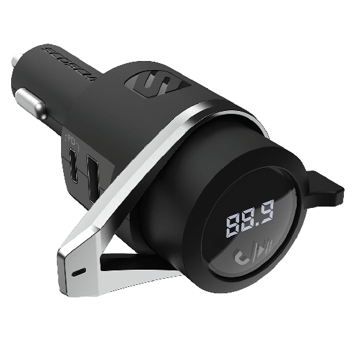[BTFMPD3SR-SP] Scosche - Btfreq Pro Bluetooth Fm Transmitter With Power Delivery Charging - Silver