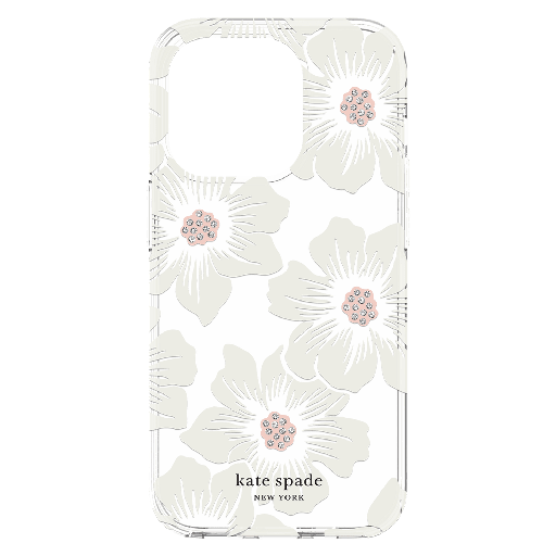 [KSIPH-223-HHCCS] Kate Spade - New York Protective Hardshell Case For Apple Iphone 14 Pro - Hollyhock Floral