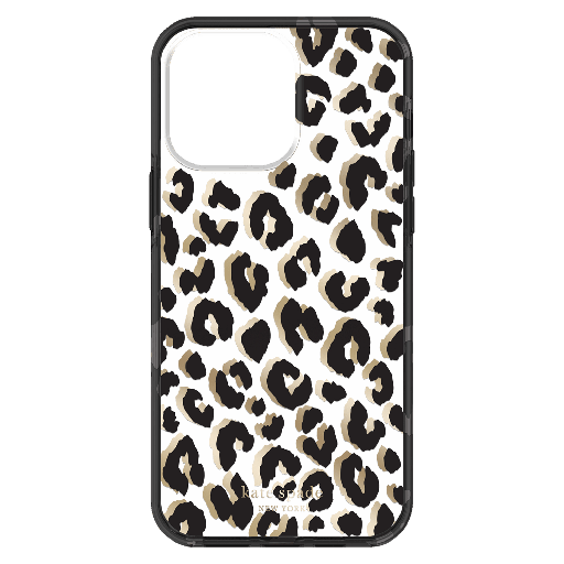 [KSIPH-225-CTLB] Kate Spade - New York Protective Hardshell Case For Apple Iphone 14 Pro Max - City Leopard Black
