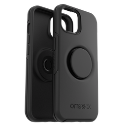 [77-89684] Otterbox - Otter  Pop Symmetry Case With Popgrip For Apple Iphone 14   /  Iphone 13 - Black