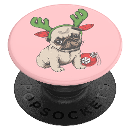 [804795] Popsockets - Popgrip - Holiday Pug