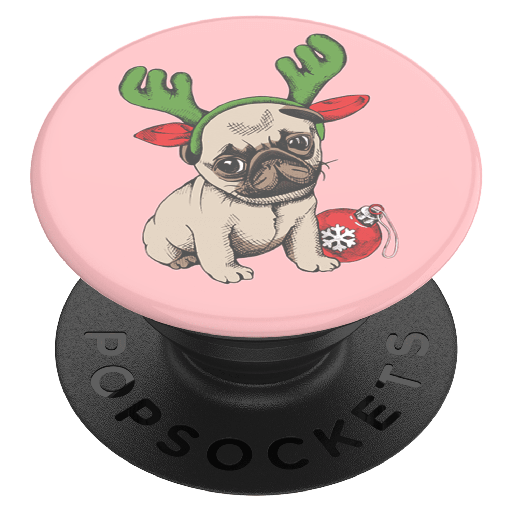 [804795] Popsockets - Popgrip - Holiday Pug