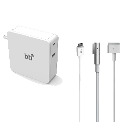 [87WUSBC-MAG3T-BTI] Bti - Ac Adapter 87w For Usb Type C Laptops With Mag Tips For Apple Macbook - Not Retail Packaged - White