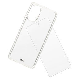 [CM048468] Case-mate - Protection Pack Tough Case And Glass Screen Protector For Motorola Moto G 5g 2022 - Clear
