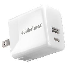 [WALL-PD-20W-A-C] Cellhelmet - Usb A And Usb C Dual Wall Charger 20w Pd - White