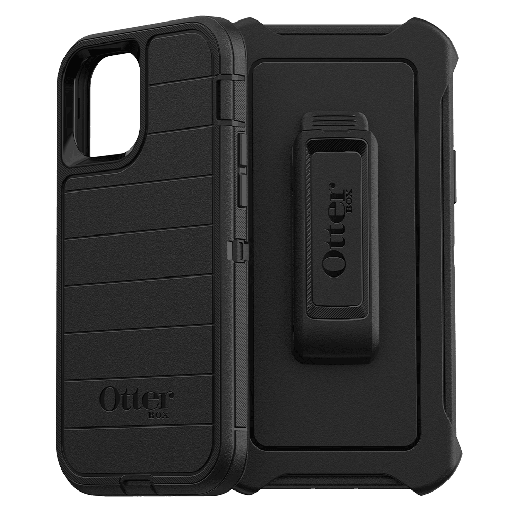 [77-66213] Otterbox - Defender Pro Case For Apple Iphone 12  /  12 Pro - Black