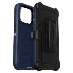 [77-88703] Otterbox - Defender Pro Case For Apple Iphone 14 Pro  - Blue Suede Shoes