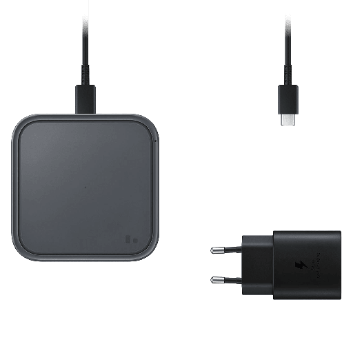 [EP-P2400TBEGUS] Samsung - Super Fast 15w Wireless Charger With Travel Adapter - Gray