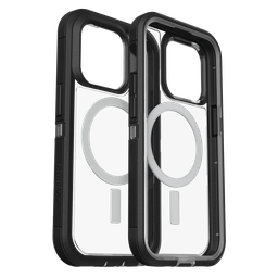 [77-90065] Otterbox - Defender Xt Magsafe Clear Case For Apple Iphone 14 Pro  - Black Crystal