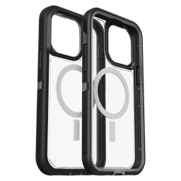 [77-90066] Otterbox - Defender Xt Magsafe Clear Case For Apple Iphone 14 Pro Max  - Black Crystal