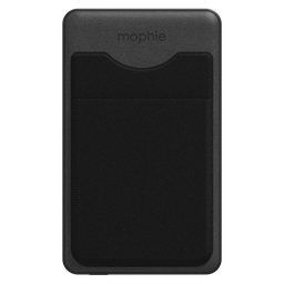 [401108985] Mophie - Snap Plus Juice Pack Mini Wallet Wireless Charging Power Bank 5000 Mah - Black