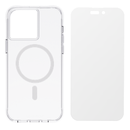 [CM049218] Case-mate - Protection Pack Magsafe Case And Glass Screen Protector For Apple Iphone 14 Pro - Clear