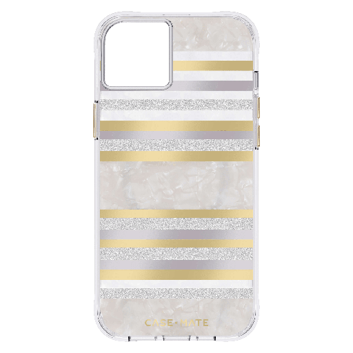 [CM049272] Case-mate - Pearl Magsafe Case For Apple Iphone 14 Plus - Pearl Stripes