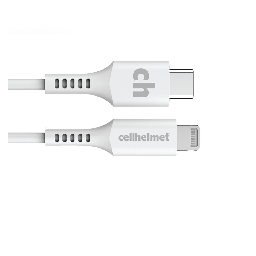 [CABLE-R-LIGHT-TYPE-C-3] Cellhelmet - Usb C To Apple Lightning Cable 3ft - White