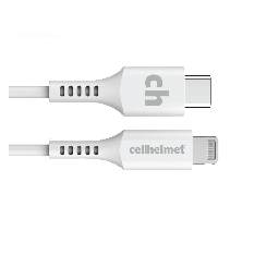 [CABLE-R-LIGHT-TYPE-C-10] Cellhelmet - Usb C To Apple Lightning Cable 10ft - White