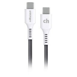 [CABLE-C-C-3-R-G] Cellhelmet - Type C To Type C Round Cable 3ft - Gray