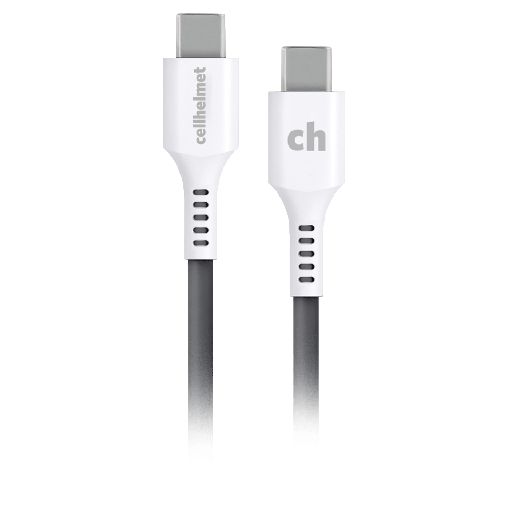 [CABLE-C-C-10-R-G] Cellhelmet - Type C To Type C Round Cable 10ft - Gray